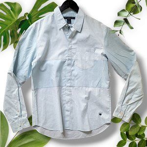 Marc by Marc Jacobs Cotton Button Down Blue White, sz Medium